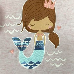 Girls 6 Ron Jon mermaid flutter shirt, earth nymph